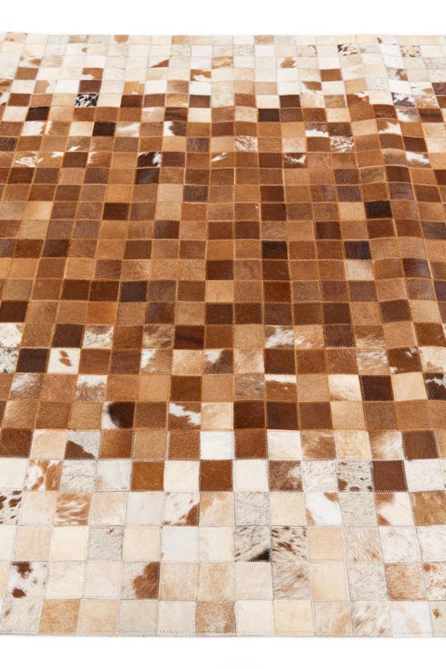 Detail image of 4' 10 x 7' 9 Cowhide Stocks Rug