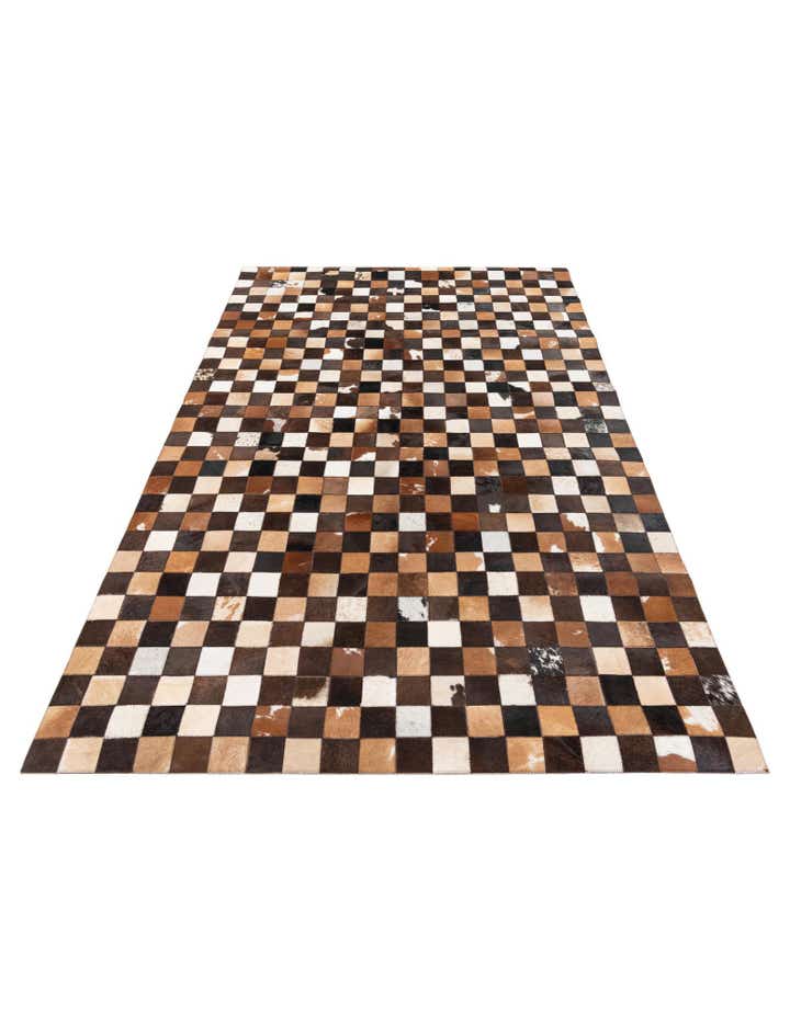 5' x 7' 11 Cowhide Stocks Rug