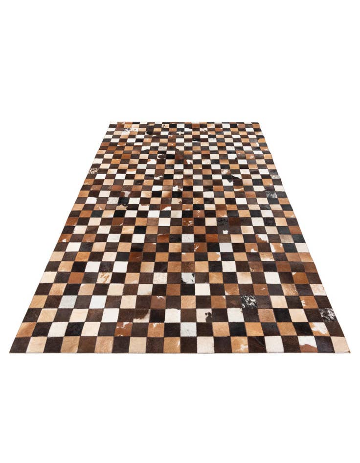 Detail image of 5' x 7' 11 Cowhide Stocks Rug