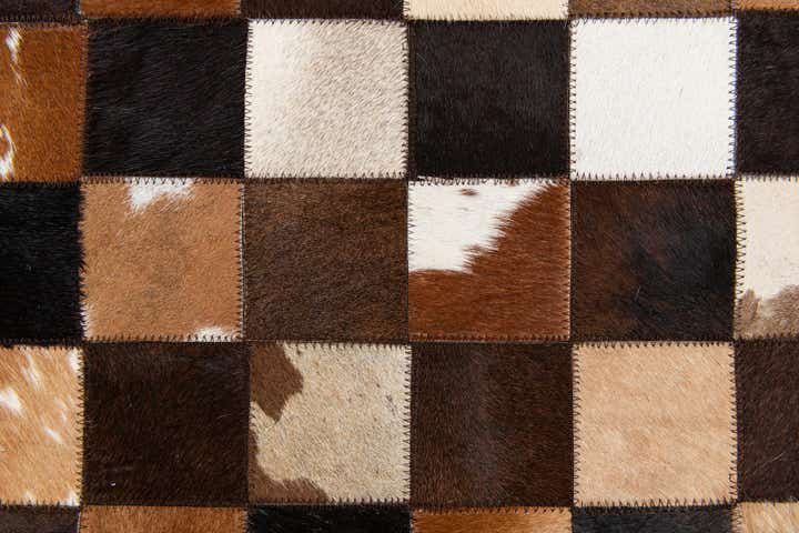 5' x 7' 11 Cowhide Stocks Rug