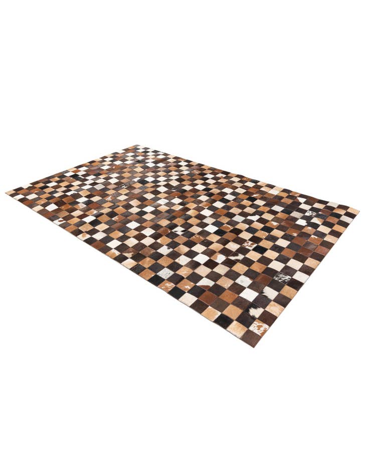 Detail image of 5' x 7' 11 Cowhide Stocks Rug
