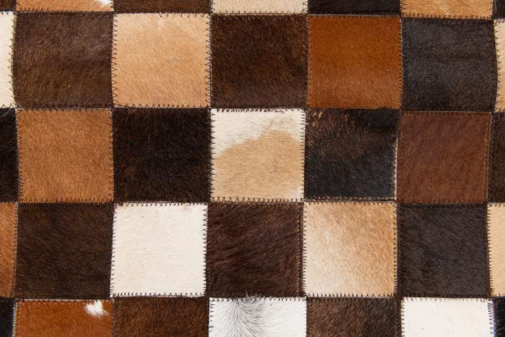 5' x 7' 11 Cowhide Stocks Rug