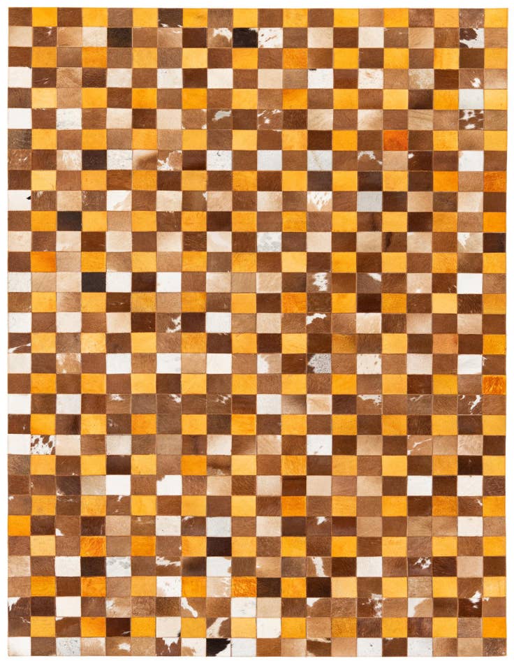 Detail image of 5' x 7' 11 Cowhide Stocks Rug