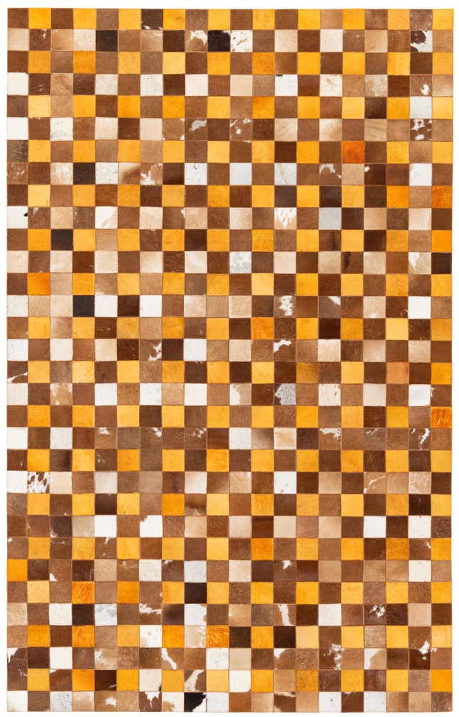 5' x 7' 11 Cowhide Stocks Rug