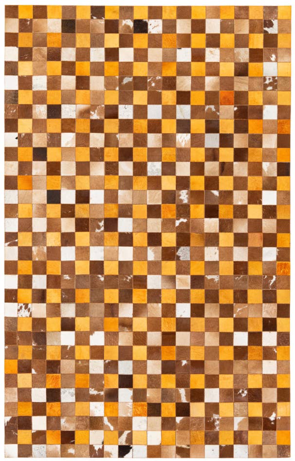 Detail image of 5' x 7' 11 Cowhide Stocks Rug