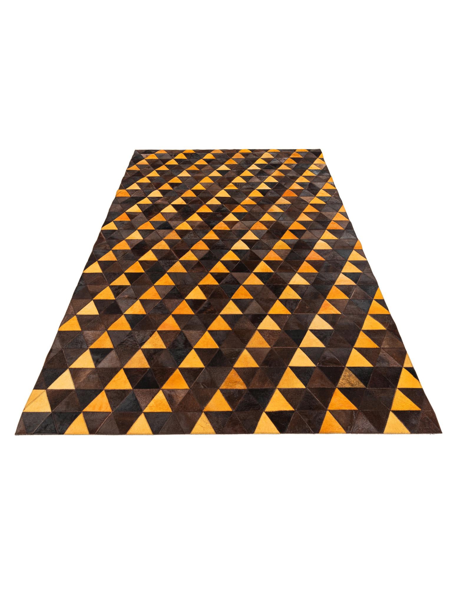 5' x 8' Cowhide Stocks Rug
