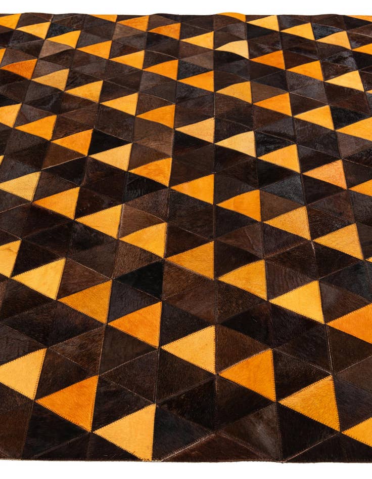 Detail image of 5' x 8' Cowhide Stocks Rug