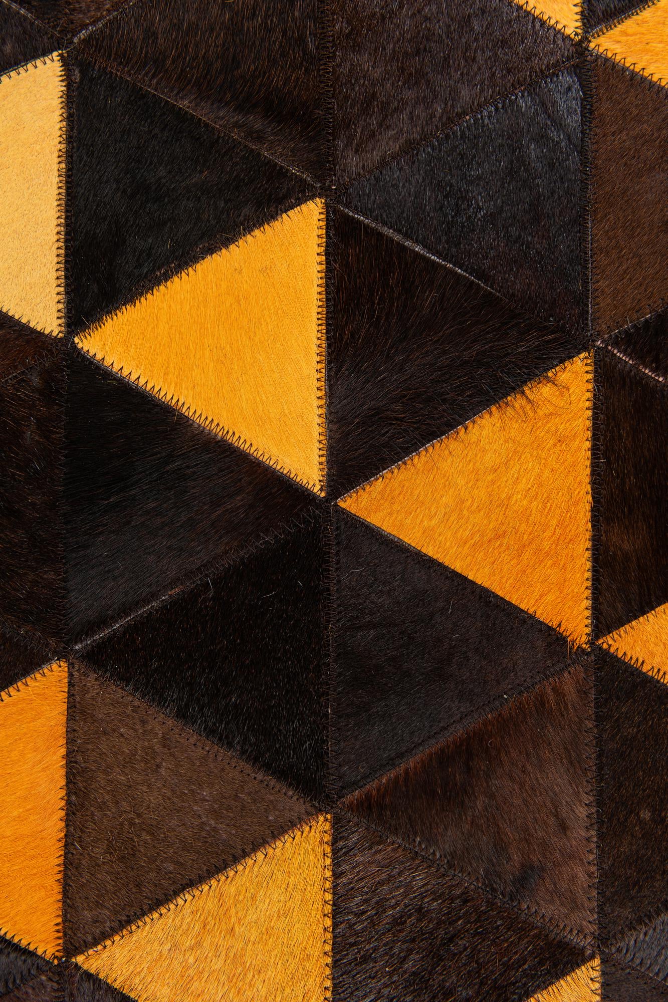 5' x 8' Cowhide Stocks Rug