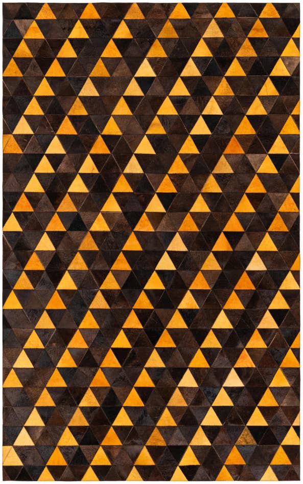 Detail image of 5' x 8' Cowhide Stocks Rug