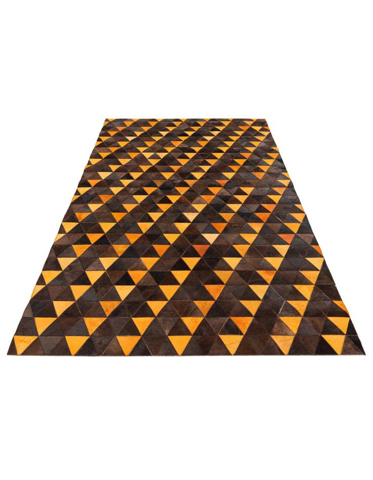 Detail image of 5' x 8' Cowhide Stocks Rug