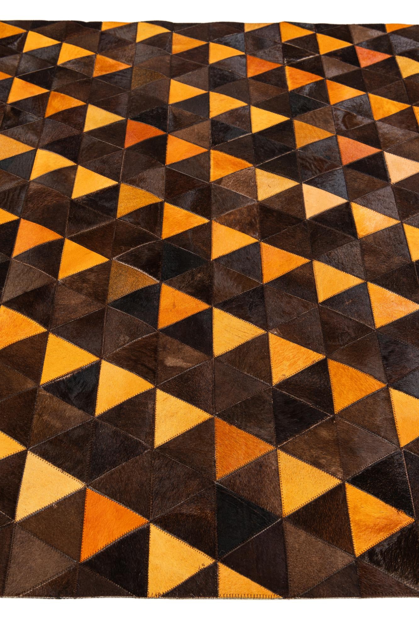 5' x 8' Cowhide Stocks Rug