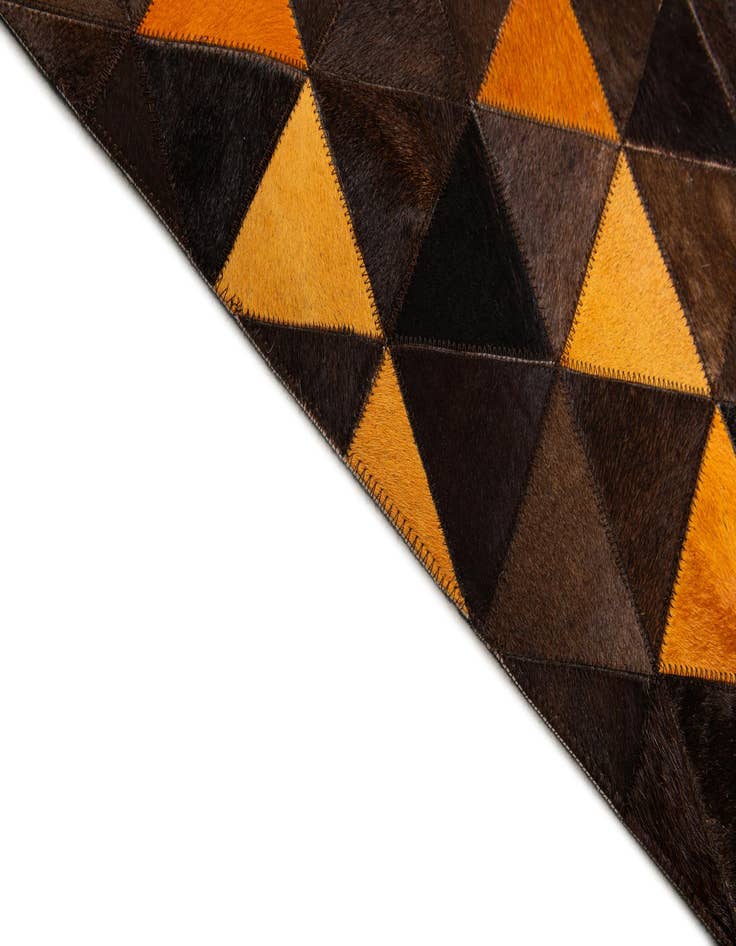 Detail image of 5' x 8' Cowhide Stocks Rug
