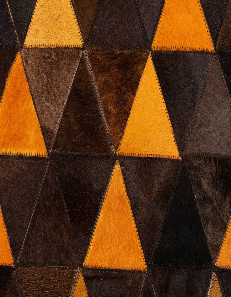 Detail image of 5' x 8' Cowhide Stocks Rug