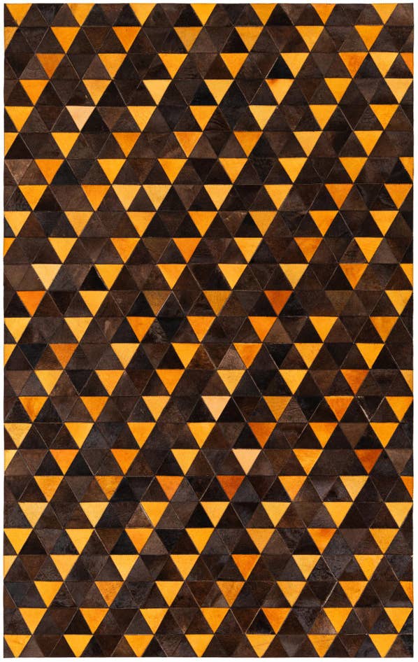 Detail image of 5' x 8' Cowhide Stocks Rug