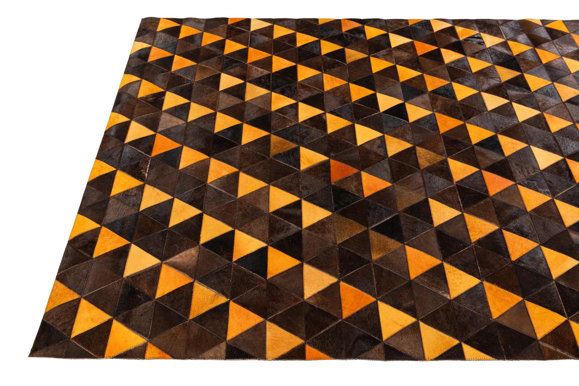 5' x 8' 1 Cowhide Stocks Rug