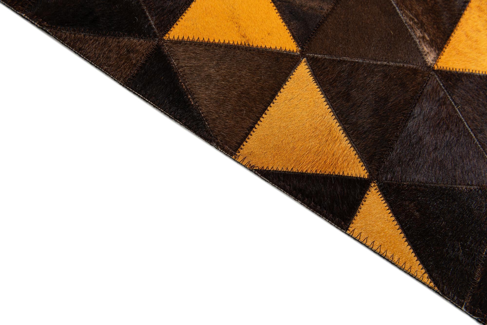 5' x 8' 1 Cowhide Stocks Rug