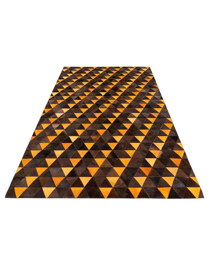 Detail image of 5' x 8' Cowhide Stocks Rug