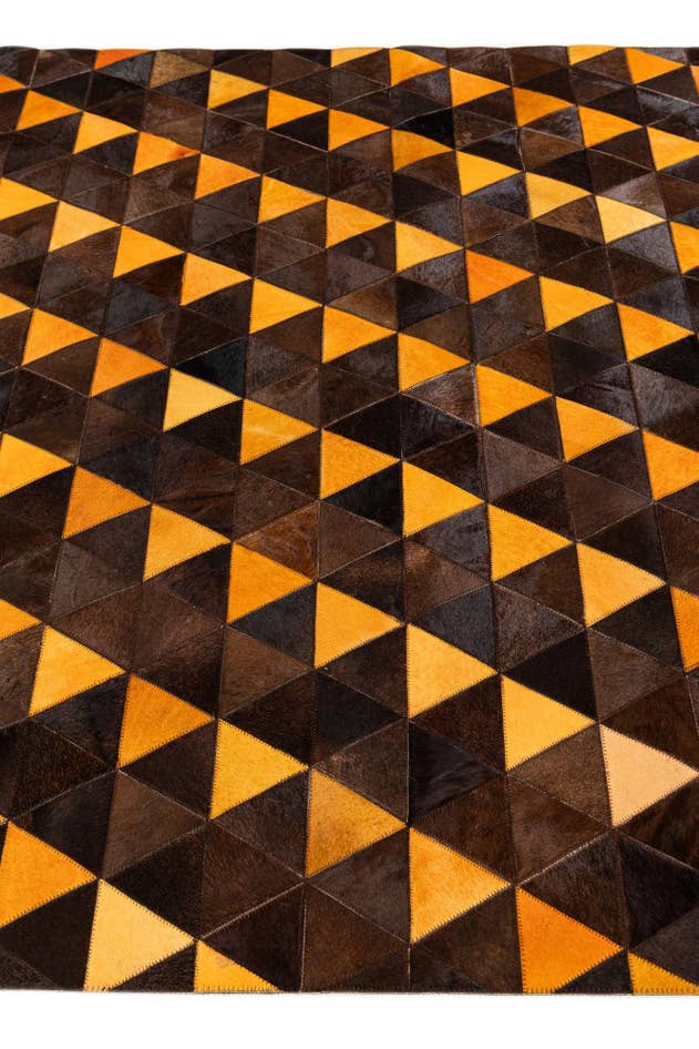 Detail image of 5' x 8' Cowhide Stocks Rug