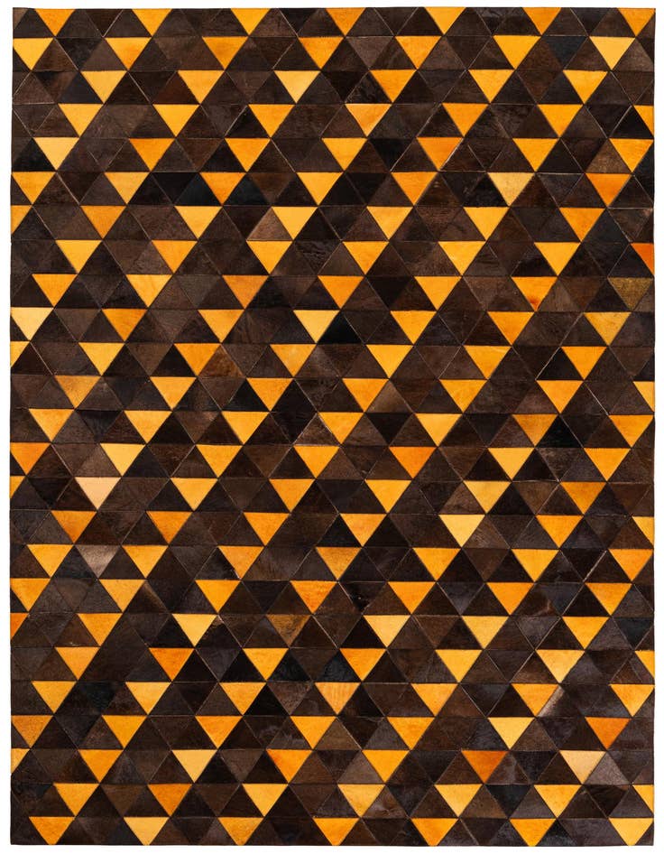 Detail image of 5' x 8' Cowhide Stocks Rug