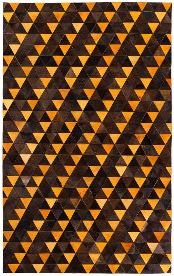 Detail image of 5' x 8' Cowhide Stocks Rug