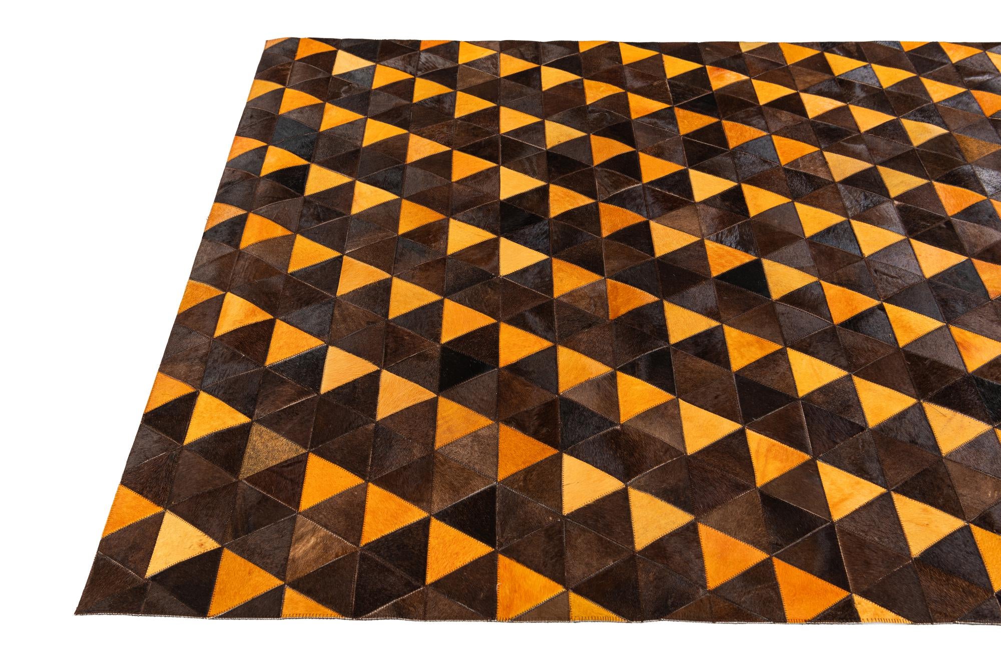 5' x 8' 1 Cowhide Stocks Rug