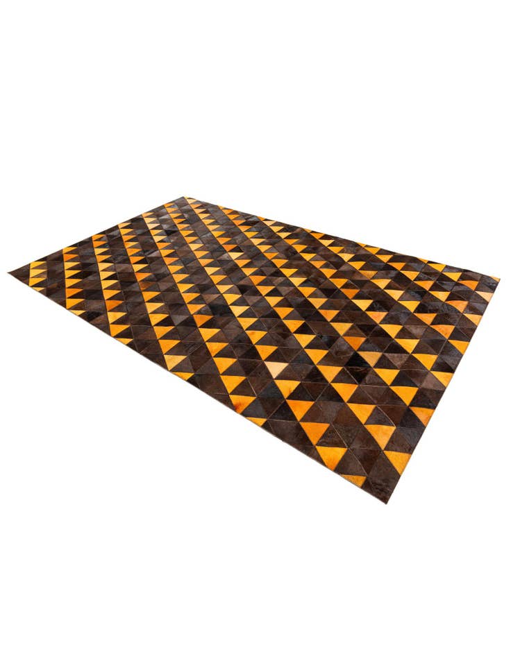 Detail image of 5' x 8' Cowhide Stocks Rug