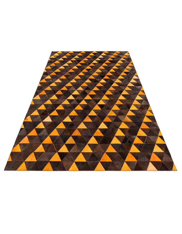 Detail image of 5' x 8' Cowhide Stocks Rug