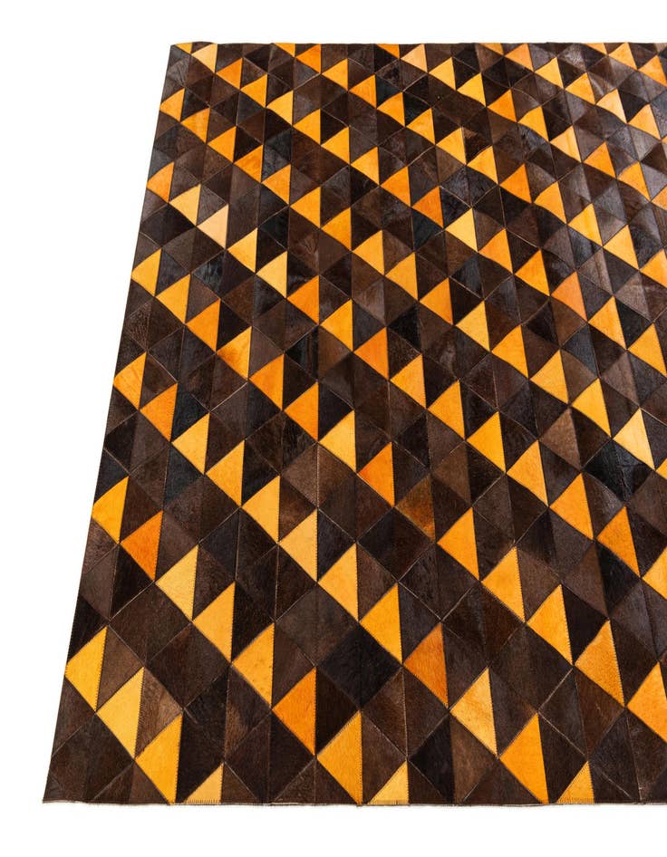 Detail image of 5' x 8' Cowhide Stocks Rug