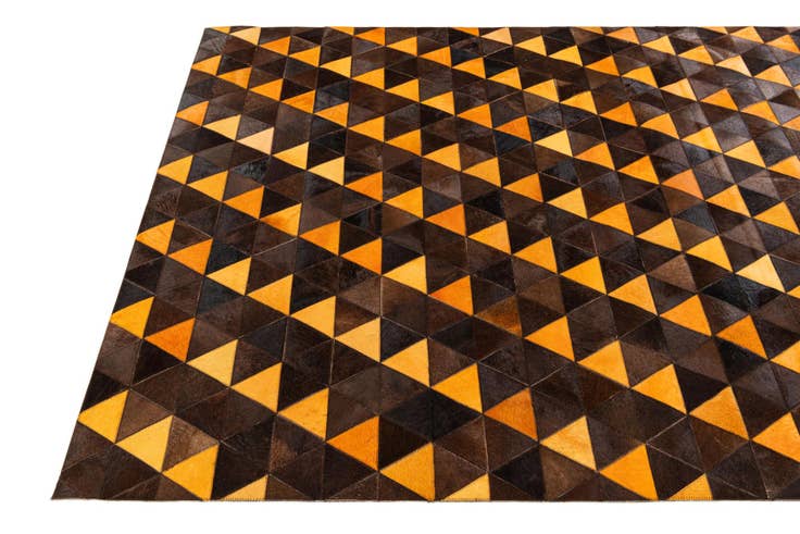 Detail image of 5' x 8' Cowhide Stocks Rug