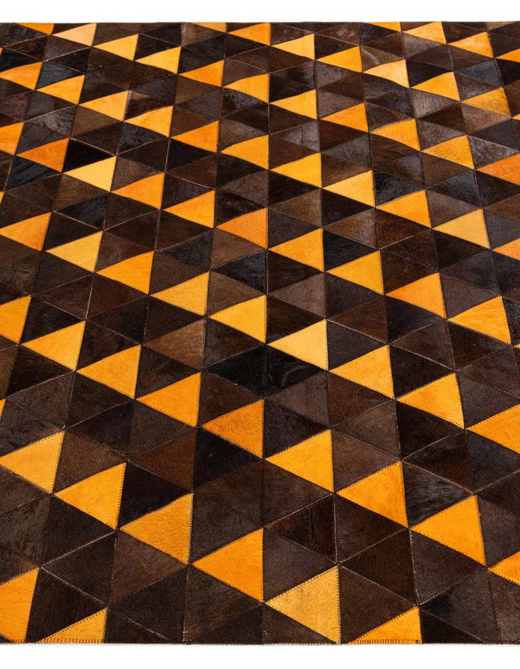 Detail image of 5' x 8' Cowhide Stocks Rug