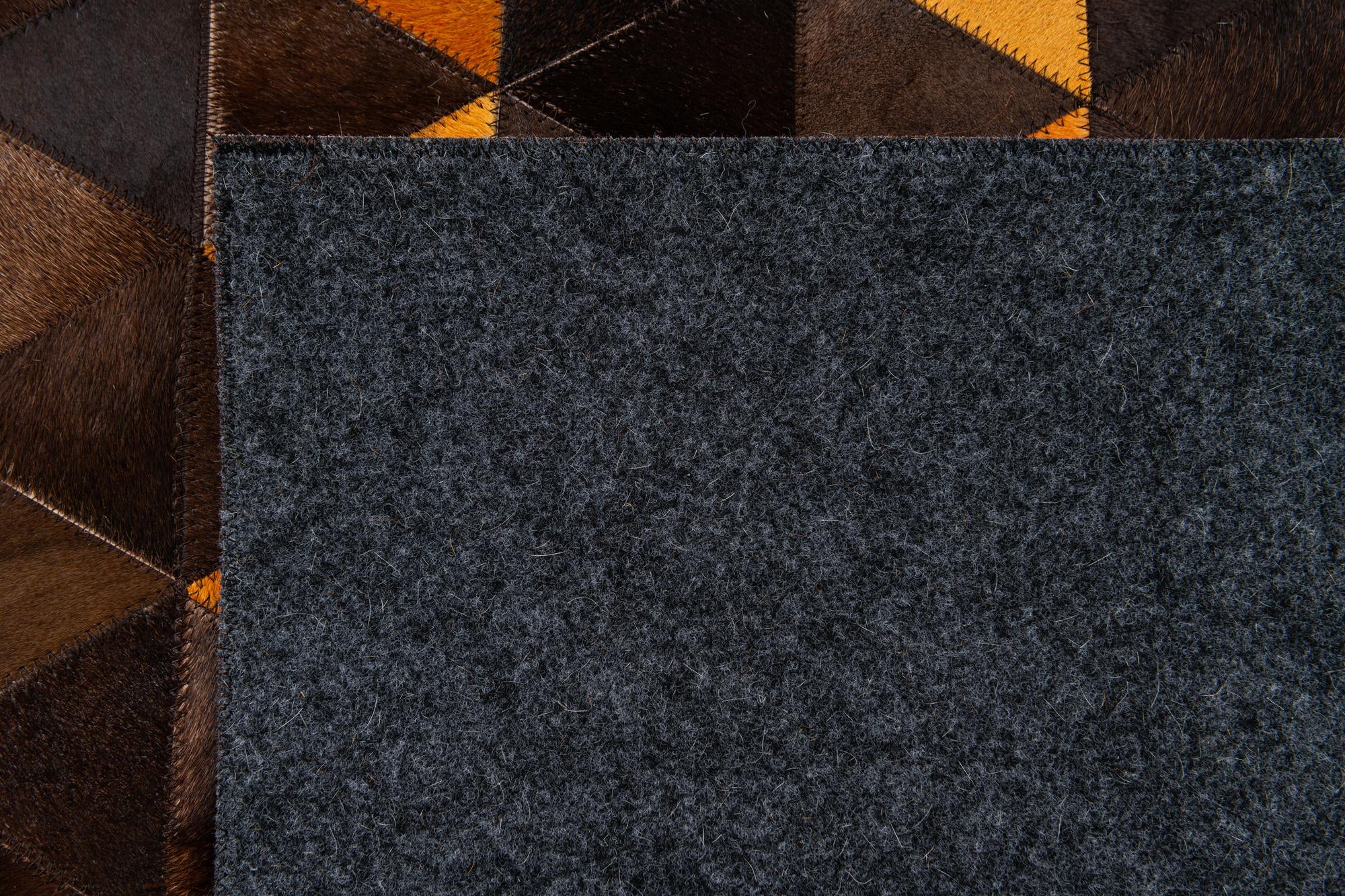 5' x 8' Cowhide Stocks Rug