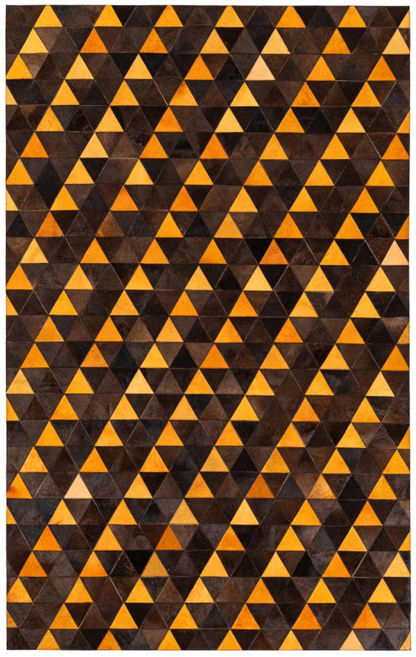 Detail image of 5' x 8' Cowhide Stocks Rug