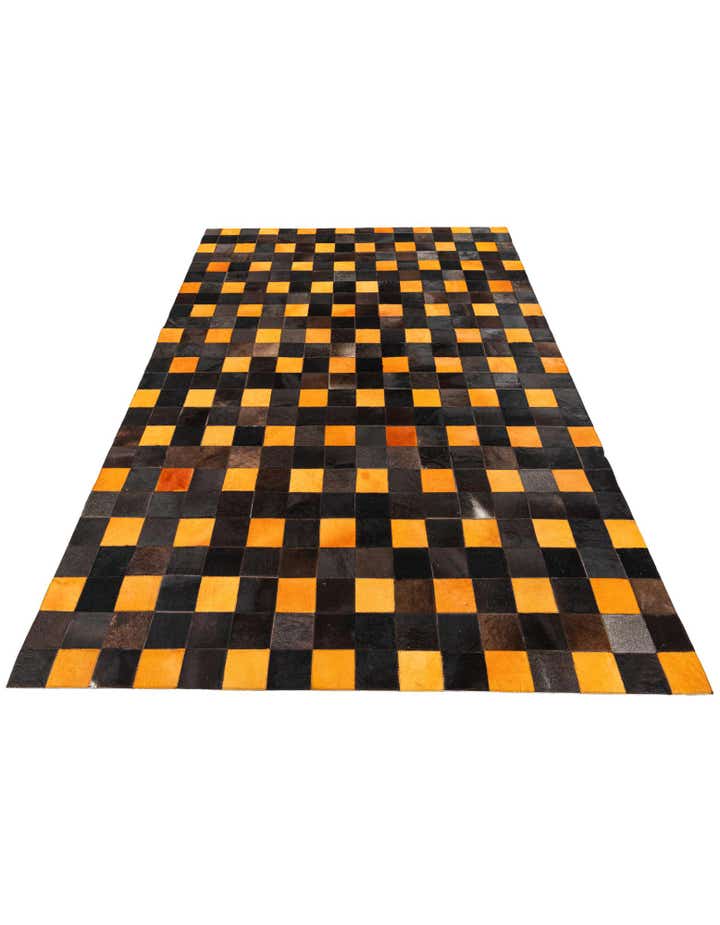 5' 2 x 8' Cowhide Stocks Rug