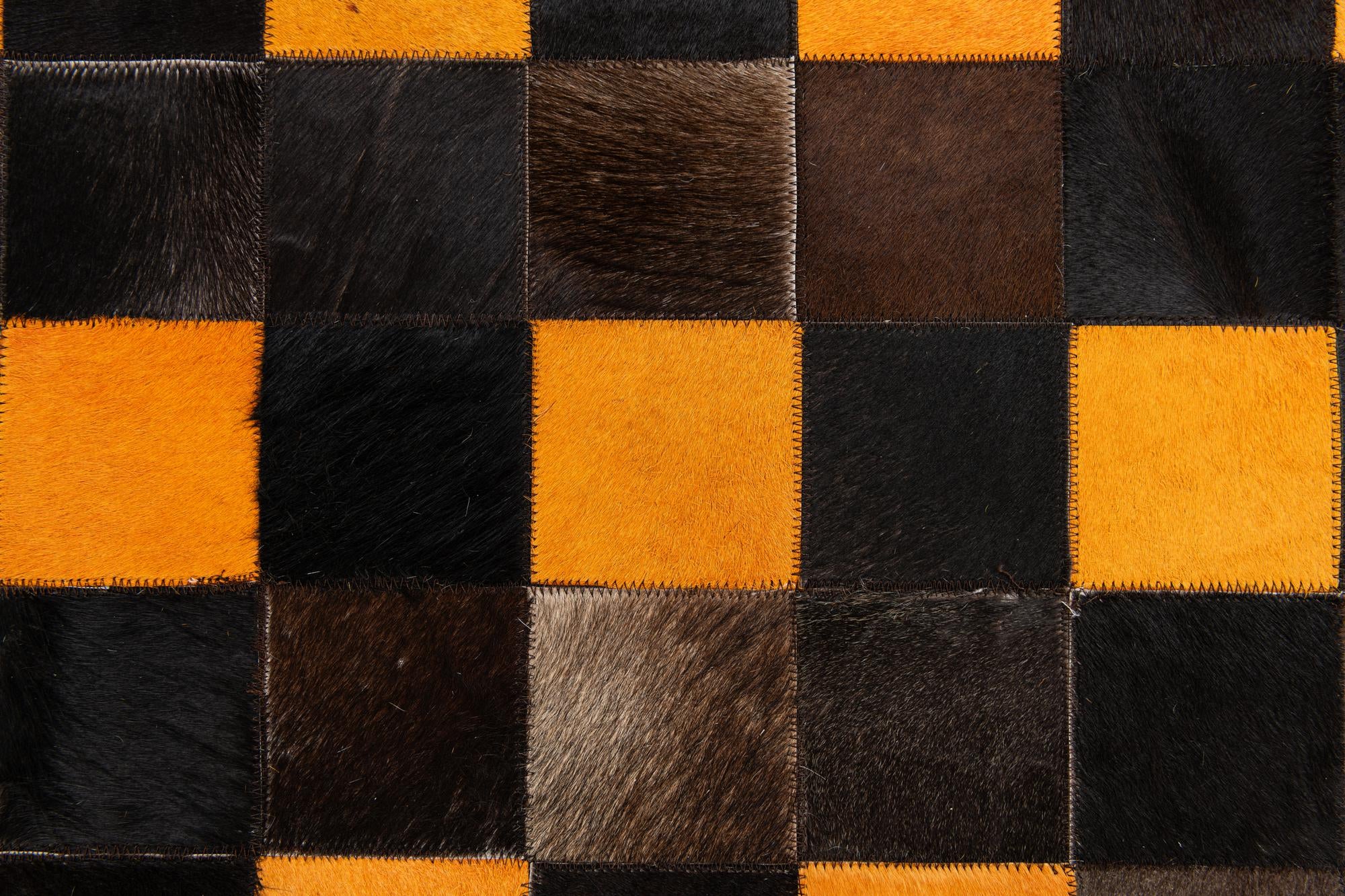 5' 2 x 8' Cowhide Stocks Rug
