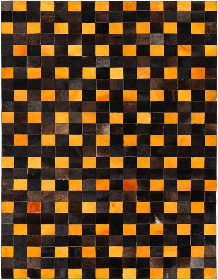 Detail image of 5' 2 x 8' Cowhide Stocks Rug