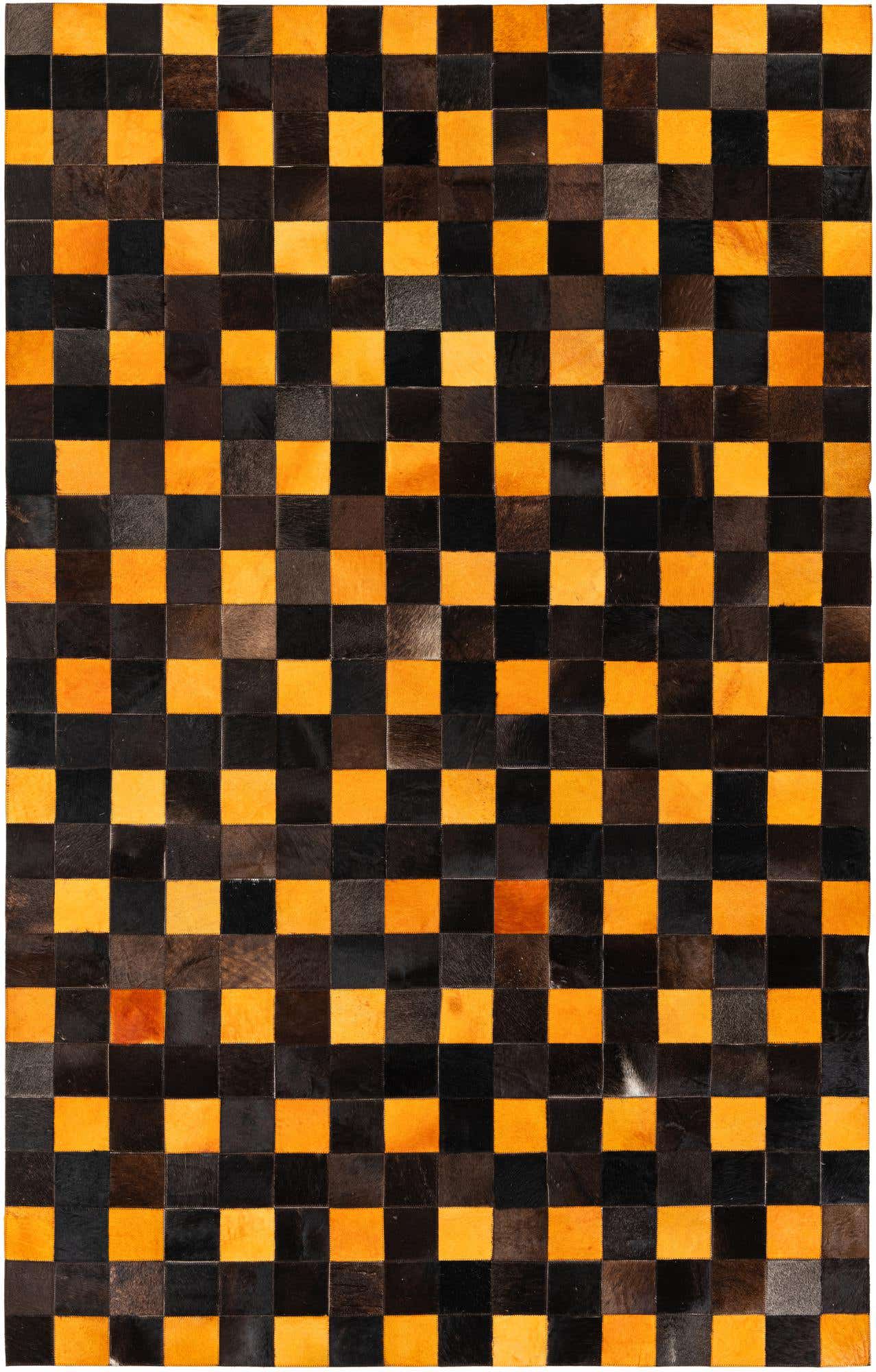 5' 2 x 8' Cowhide Stocks Rug