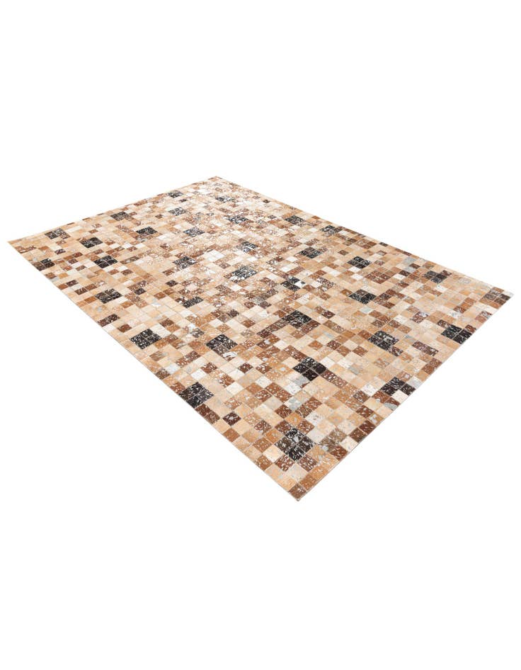 Detail image of 5' 3 x 7' 7 Cowhide Stocks Rug