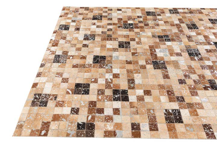 5' 3 x 7' 7 Cowhide Stocks Rug