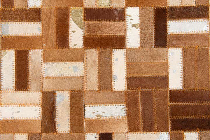 5' x 8' Cowhide Stocks Rug