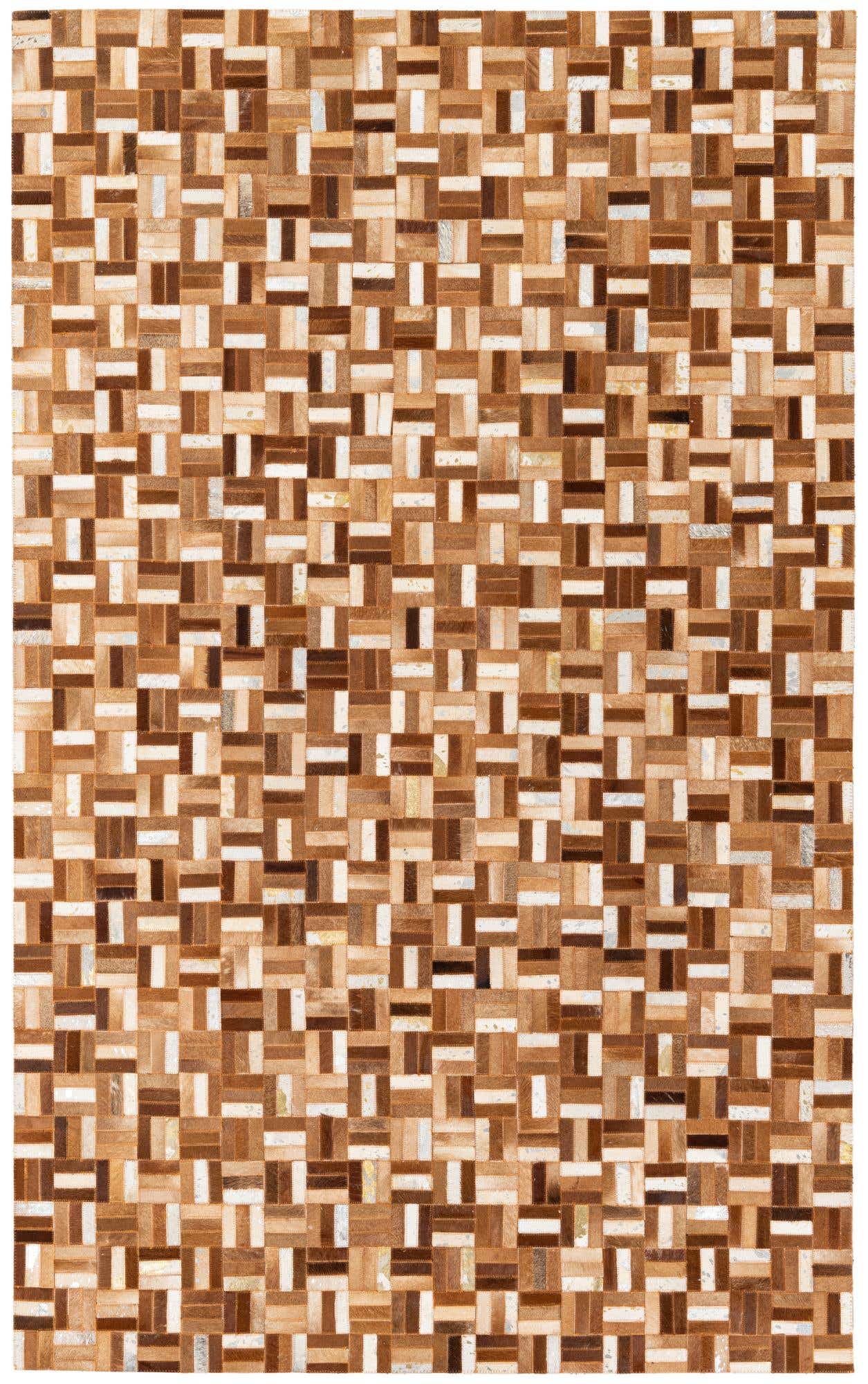 5' x 8' Cowhide Stocks Rug