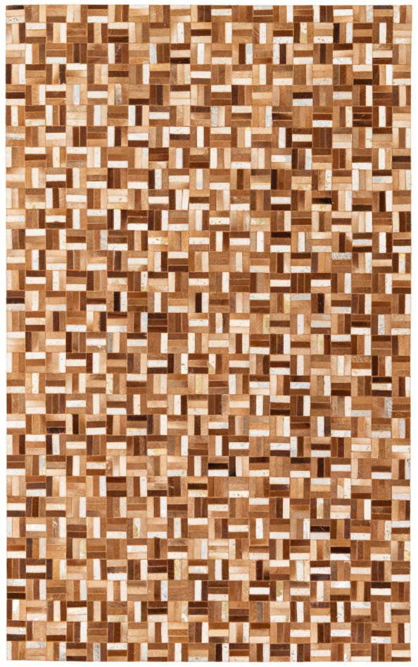 Detail image of 5' x 8' Cowhide Stocks Rug