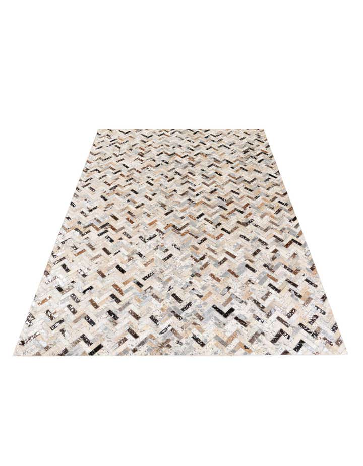 5' 2 x 7' 6 Cowhide Stocks Rug