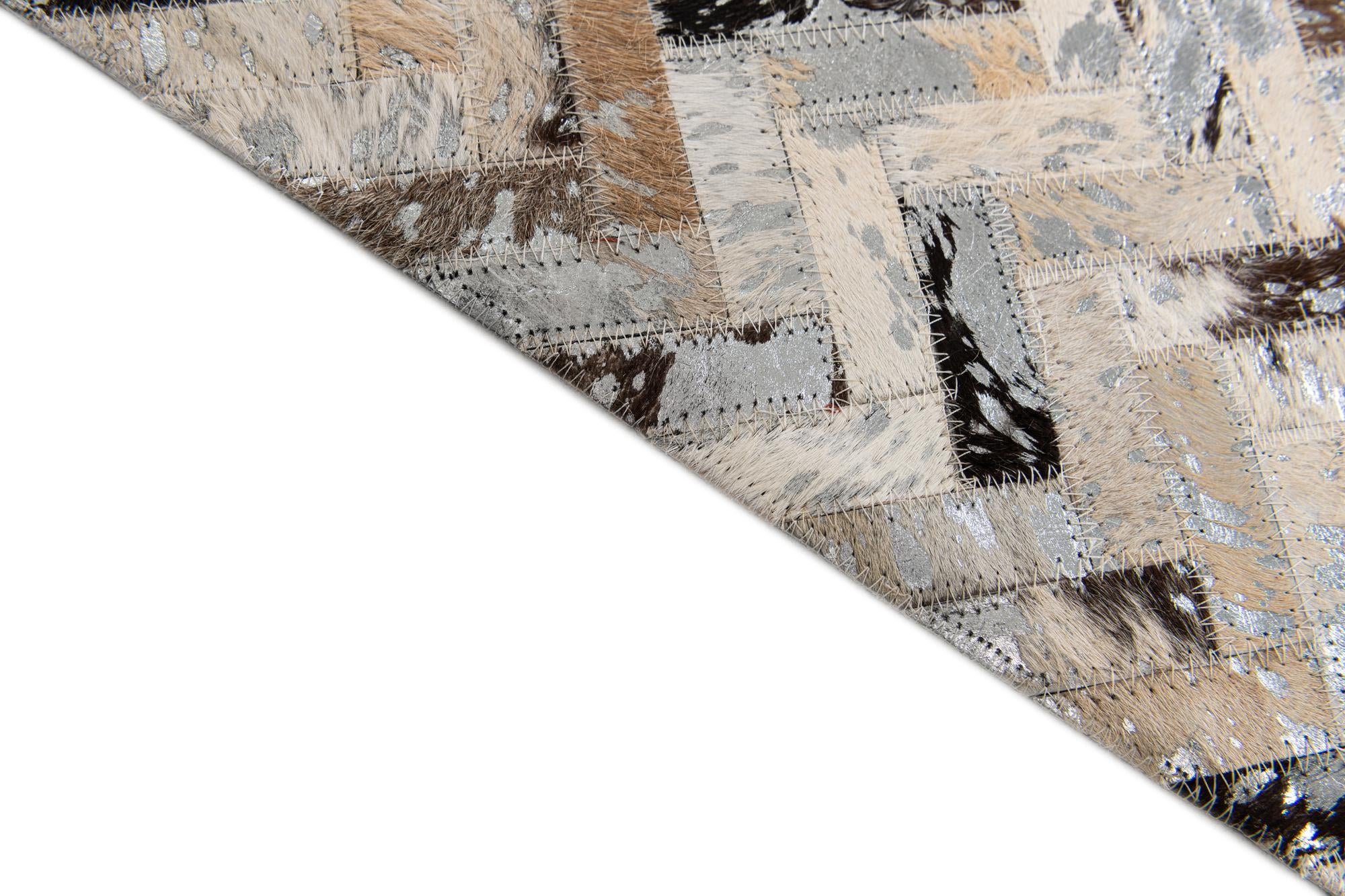 5' 2 x 7' 6 Cowhide Stocks Rug