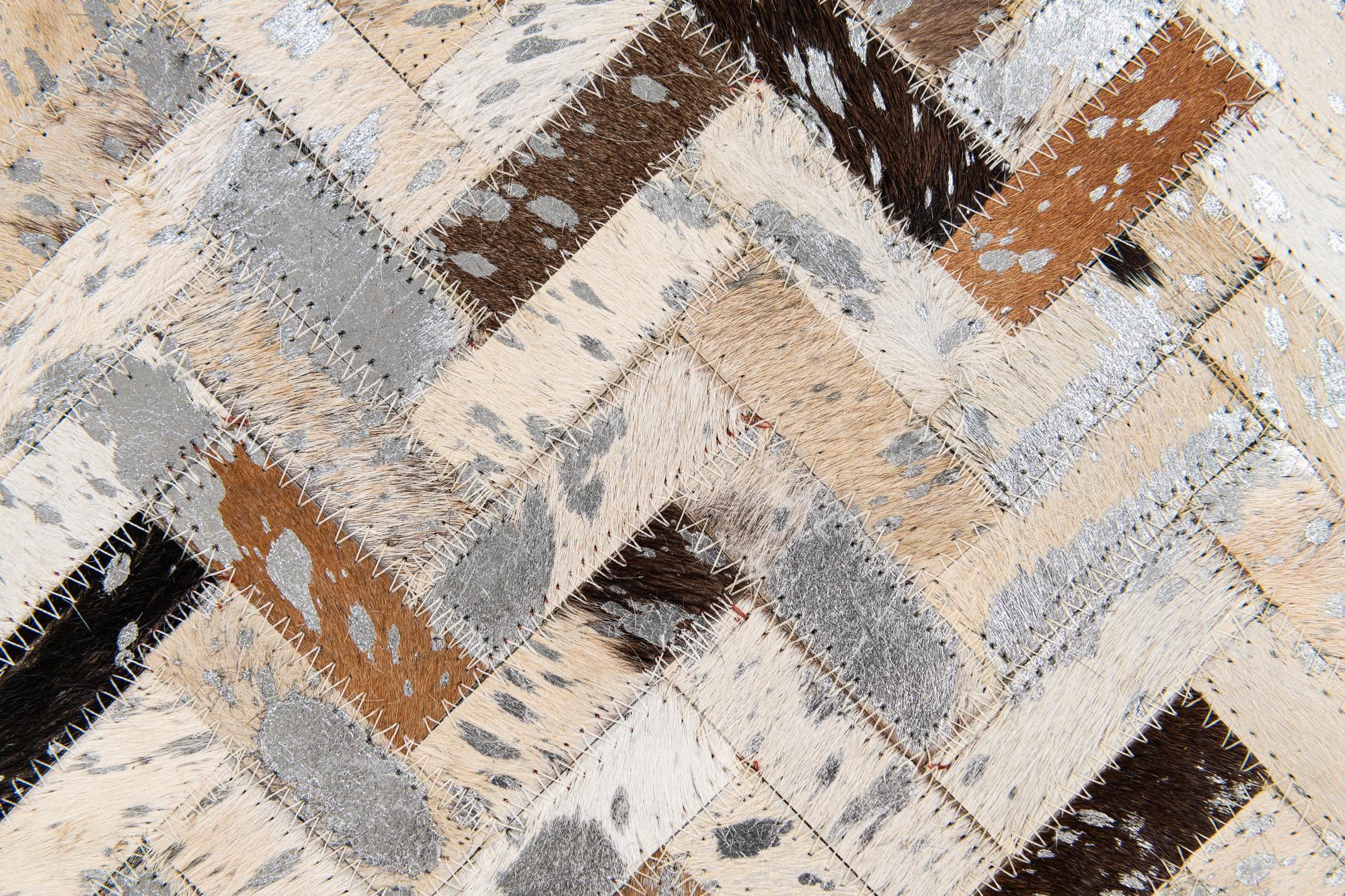 5' 2 x 7' 6 Cowhide Stocks Rug