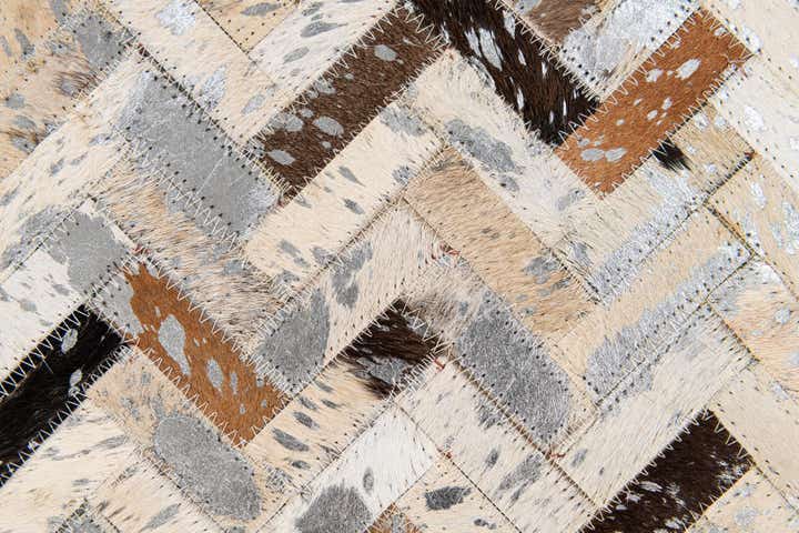 5' 2 x 7' 6 Cowhide Stocks Rug