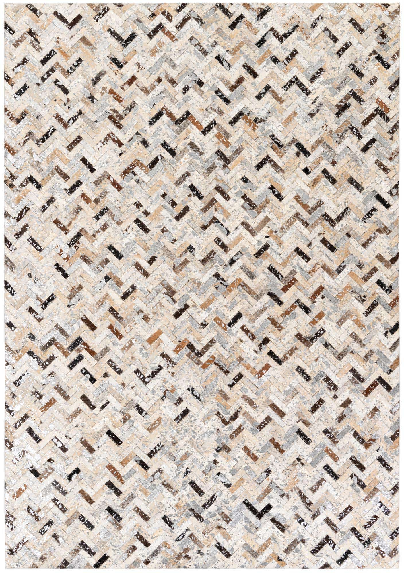 5' 2 x 7' 6 Cowhide Stocks Rug