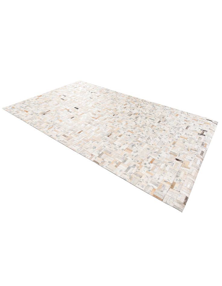 Detail image of 4' 11 x 8' 1 Cowhide Stocks Rug