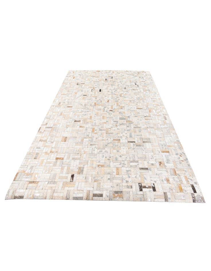 Detail image of 4' 11 x 8' 1 Cowhide Stocks Rug
