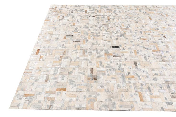 Detail image of 4' 11 x 8' 1 Cowhide Stocks Rug