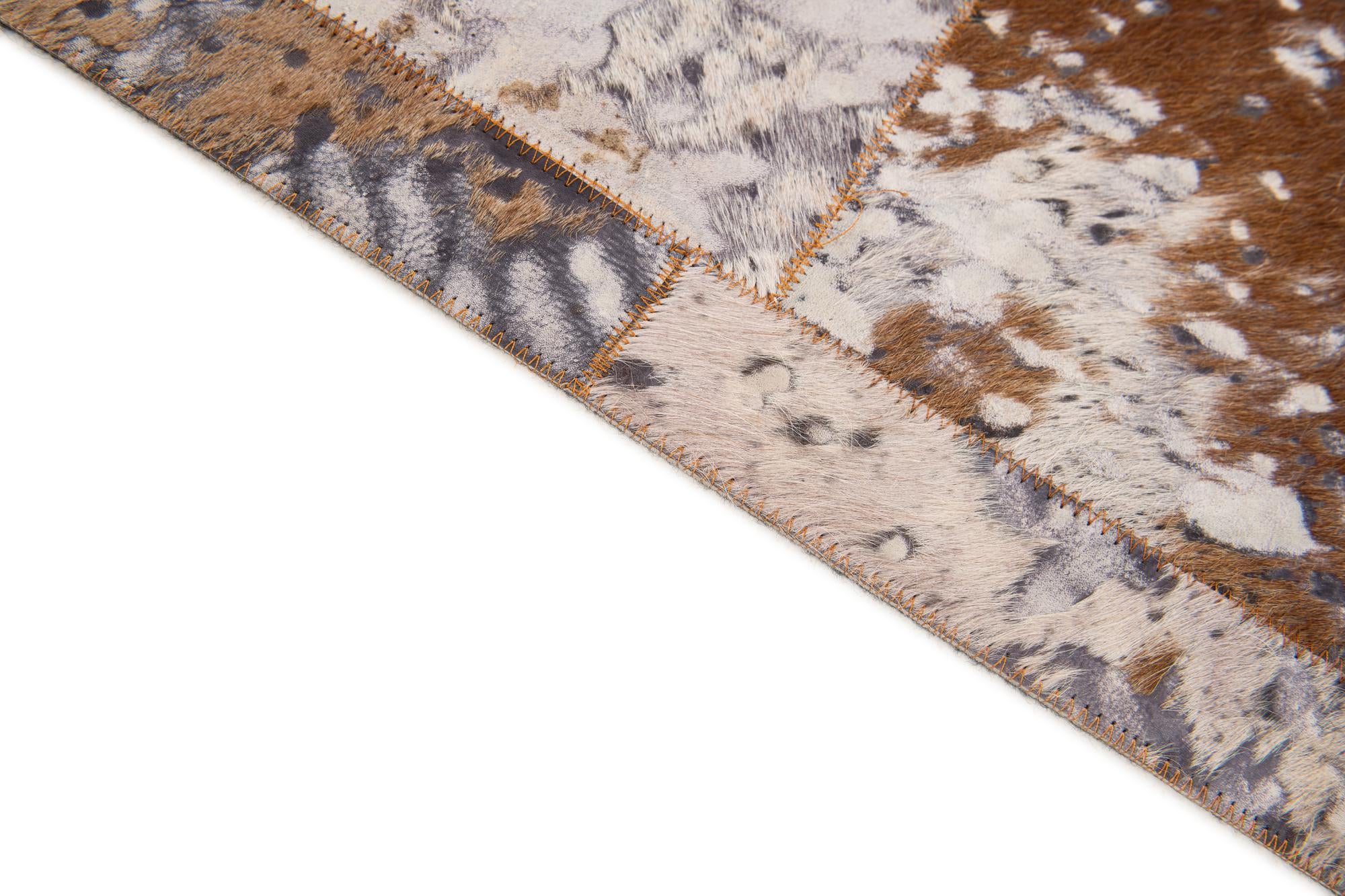 5' 2 x 8' Cowhide Stocks Rug